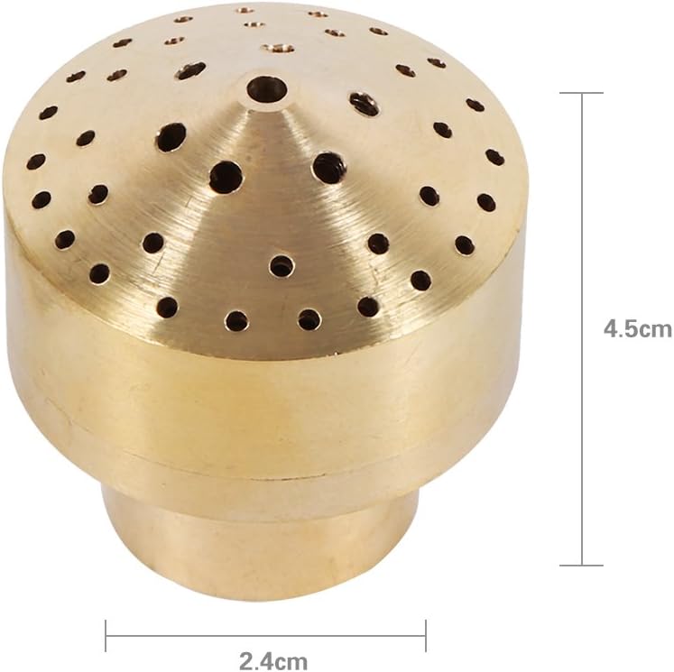 woobles Brass Column Fireworks Water Fountain Nozzle Garden Pond Sprinkler Spray Head (1/2'') - Image 2